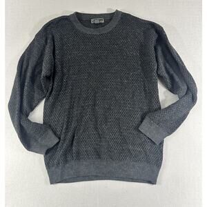90s Croft & Barrow Wool Blend Cozy Grandpacore Gray Men’s Sweater Size XLT ROC